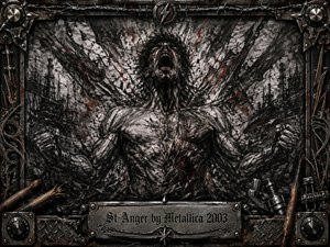 A screaming, muscular figure erupts from a shattered industrial wasteland, surrounded by chains, jagged charcoal strokes, and explosive debris. Black, gray, and ash-white tones dominate, pierced by harsh red accents and metallic highlights. Dramatic contrast intensifies the rage, while a rusted, music-themed steel frame and engraved title plate complete the gritty artwork.